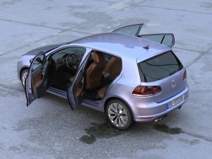 volkswagen golf 5 door 2010 3D Model