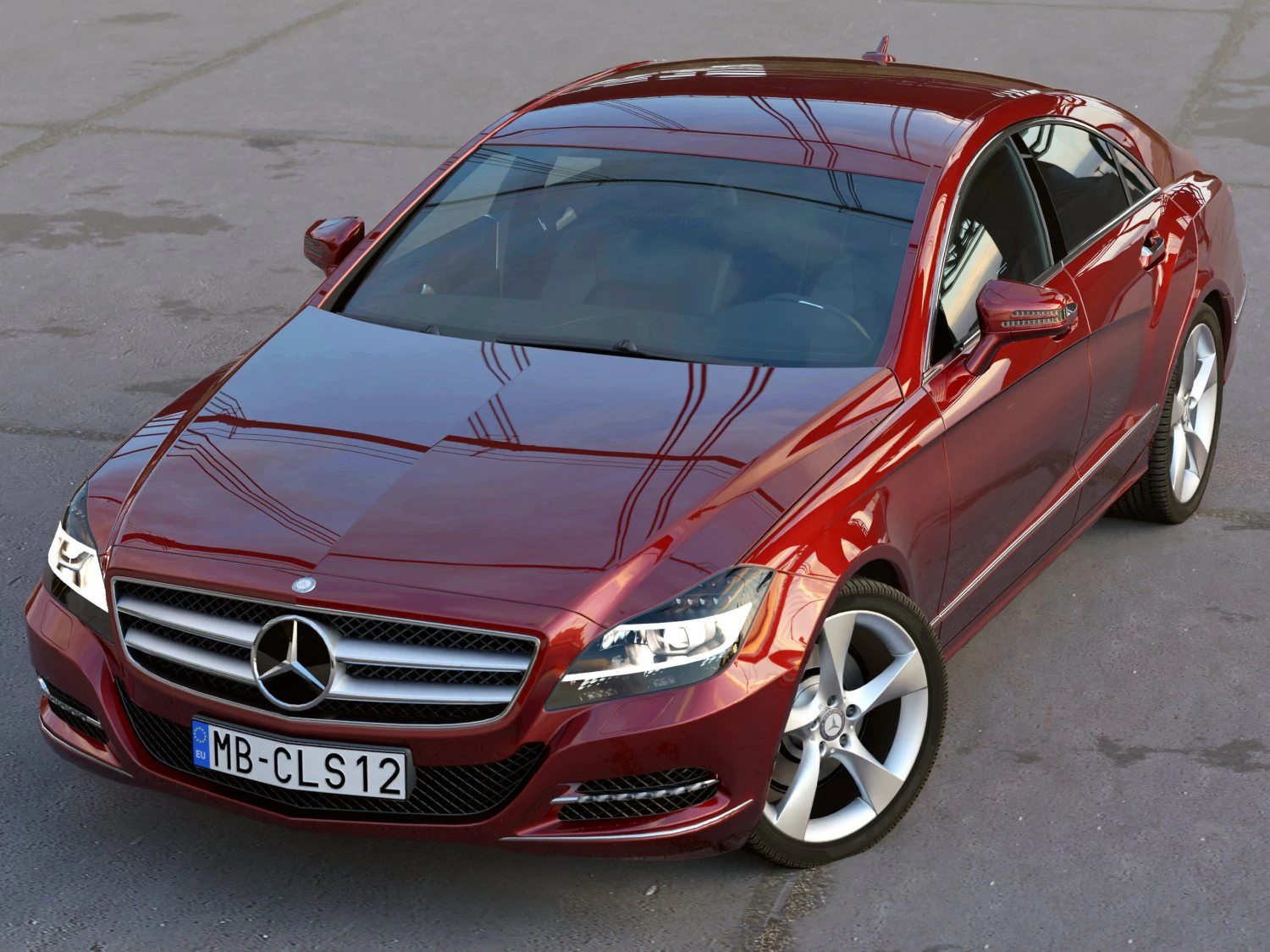mercedes cls 2012 3D Model .c4d .max .obj .3ds .fbx .stl .blend 
