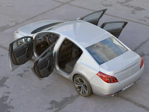 peugeot 508 2011 3D Model