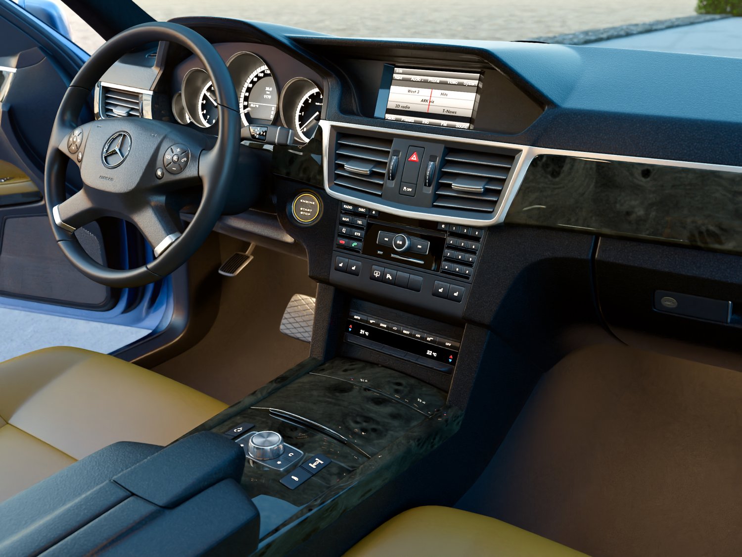 Mercedes-Benz E-Class Estate W212 2010 3D Модель In Вагон 3DExport