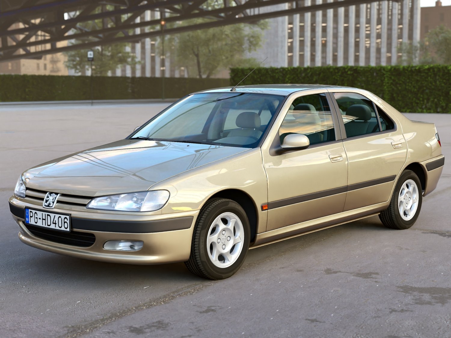 Peugeot 406 sedan 1995 3D Model $149 - .max .unknown .obj .ma .lwo .fbx  .c4d .3ds - Free3D