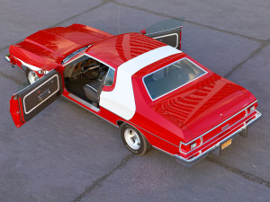 Gran Torino Starsky Hutch 1974 3Dモデル