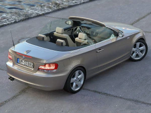 E88 Cabrio 2009 3D Model