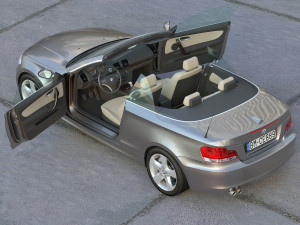 E88 Cabrio 2009 Model 3D
