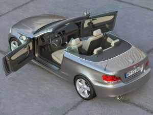 E88 Cabrio 2009 3D Model
