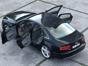 Audi S8 2011 3D Model