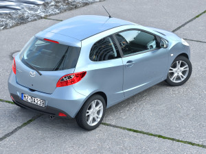 Mazda 2 3-door 2009 Modelo 3D