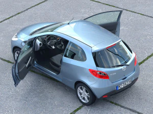 Mazda 2 3-door 2009 3D Model