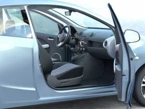 Mazda 2 3-door 2009 Modelo 3D