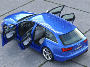 Audi S6 Avant 2016 3D Model