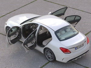 Mercedes-Benz C-Class W205 2016 Modello 3D