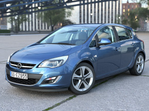 Opel Astra 2014 3D-Modell
