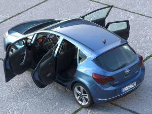 Opel Astra 2014 3D-Modell