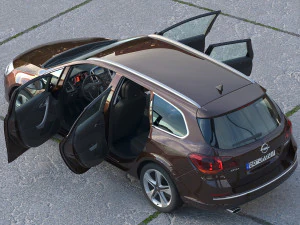 Opel Astra Sports Tourer 2014 3D Model