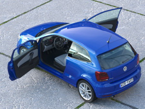 Volkswagen Polo 3-door 2015 3D 模型