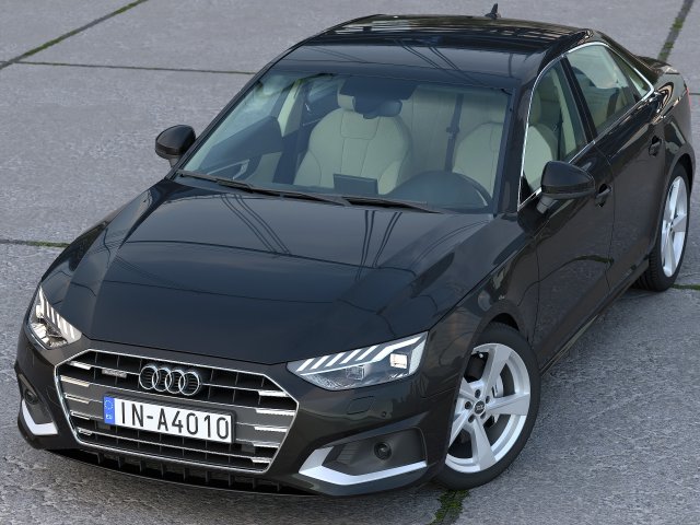 Audi A4 2022 3D मॉडल .c4d .max .obj .3ds .fbx .stl .blend 