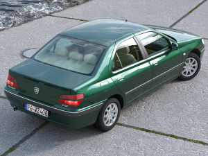 Peugeot 406 2002 3D Model