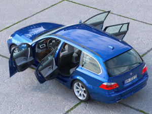 E61 Touring 2006 3D Модель