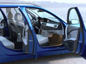 E61 Touring 2006 3D Model
