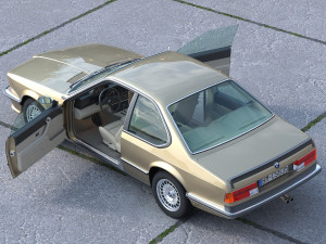 E24 Coupe 1986 3D 모델