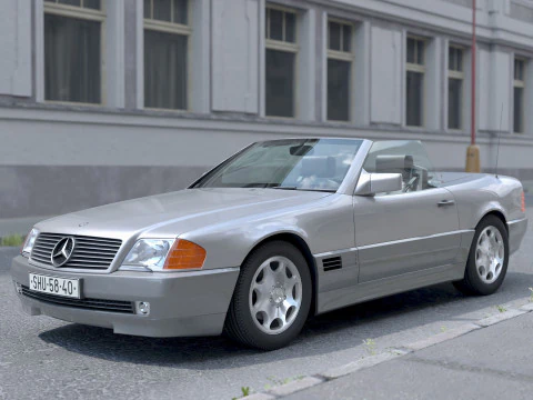 Mercedes-Benz SL 1990 R129 3D Model