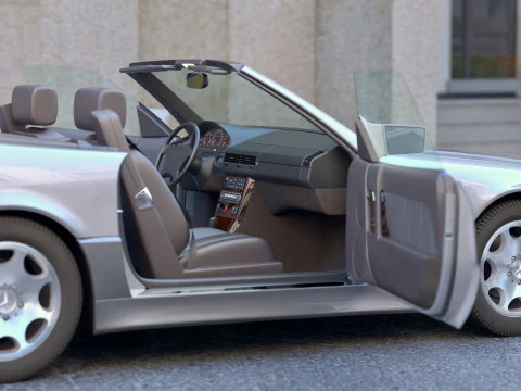 Mercedes-Benz SL 1990 R129 3D Model