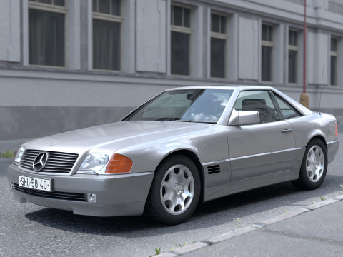 Mercedes-Benz SL 1990 R129 3D Model