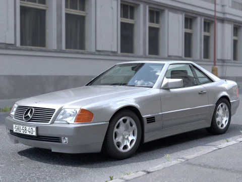 Mercedes-Benz SL 1990 R129 3D Model