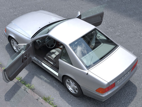 Mercedes-Benz SL 1990 R129 3D Model