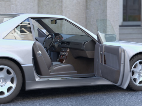Mercedes-Benz SL 1990 R129 3D Model