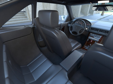 Mercedes-Benz SL 1990 R129 3D Model