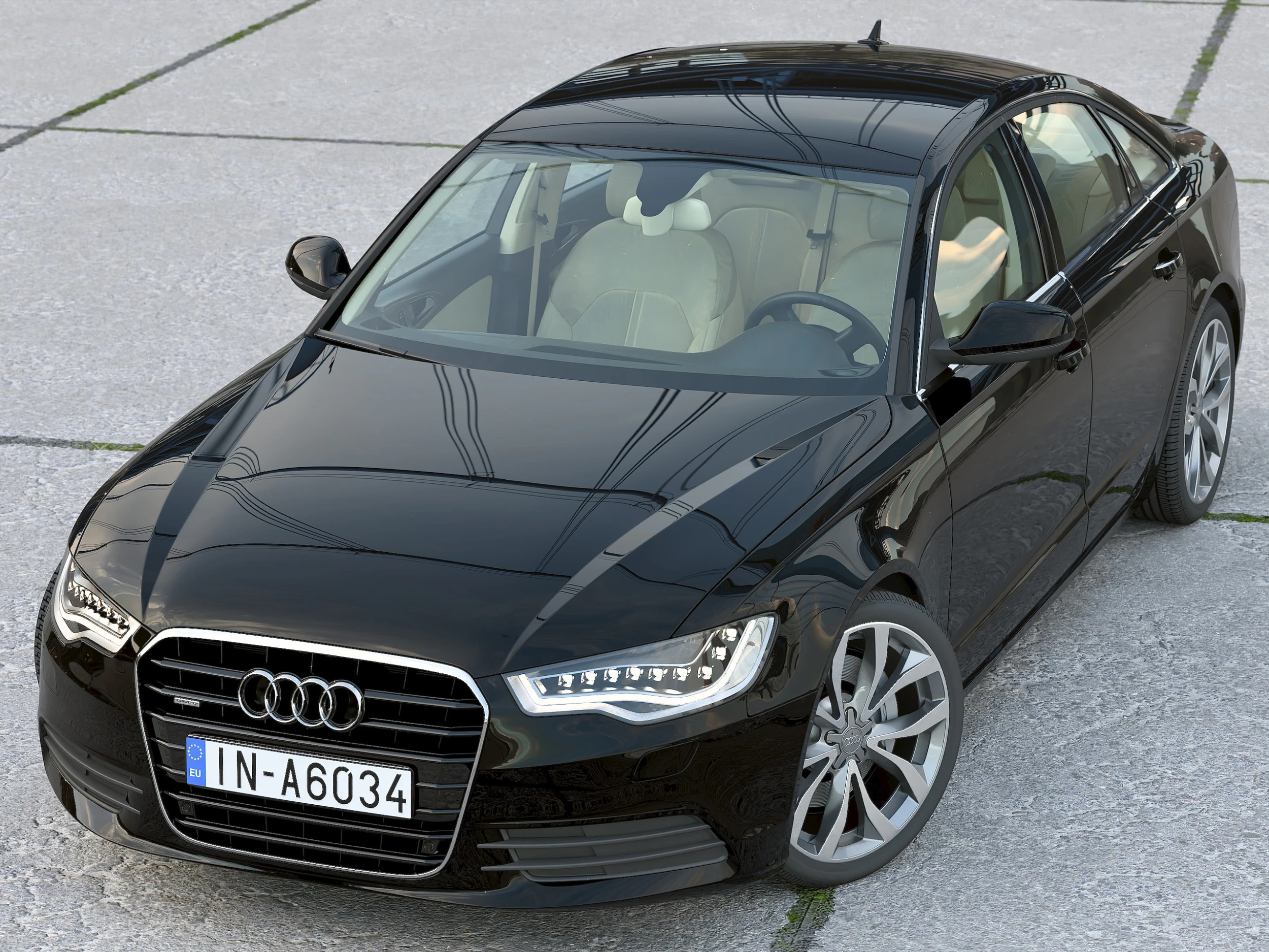 Audi a6 2012 Modelo 3D .c4d .max .obj .3ds .fbx .stl .blend 