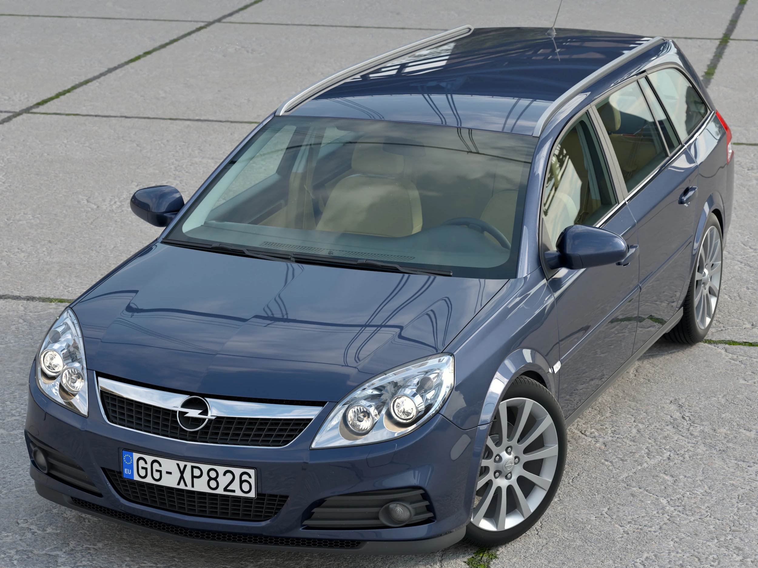 Opel Vectra C Caravan 2006 3D Model .c4d .max .obj .3ds .fbx .stl .blend 