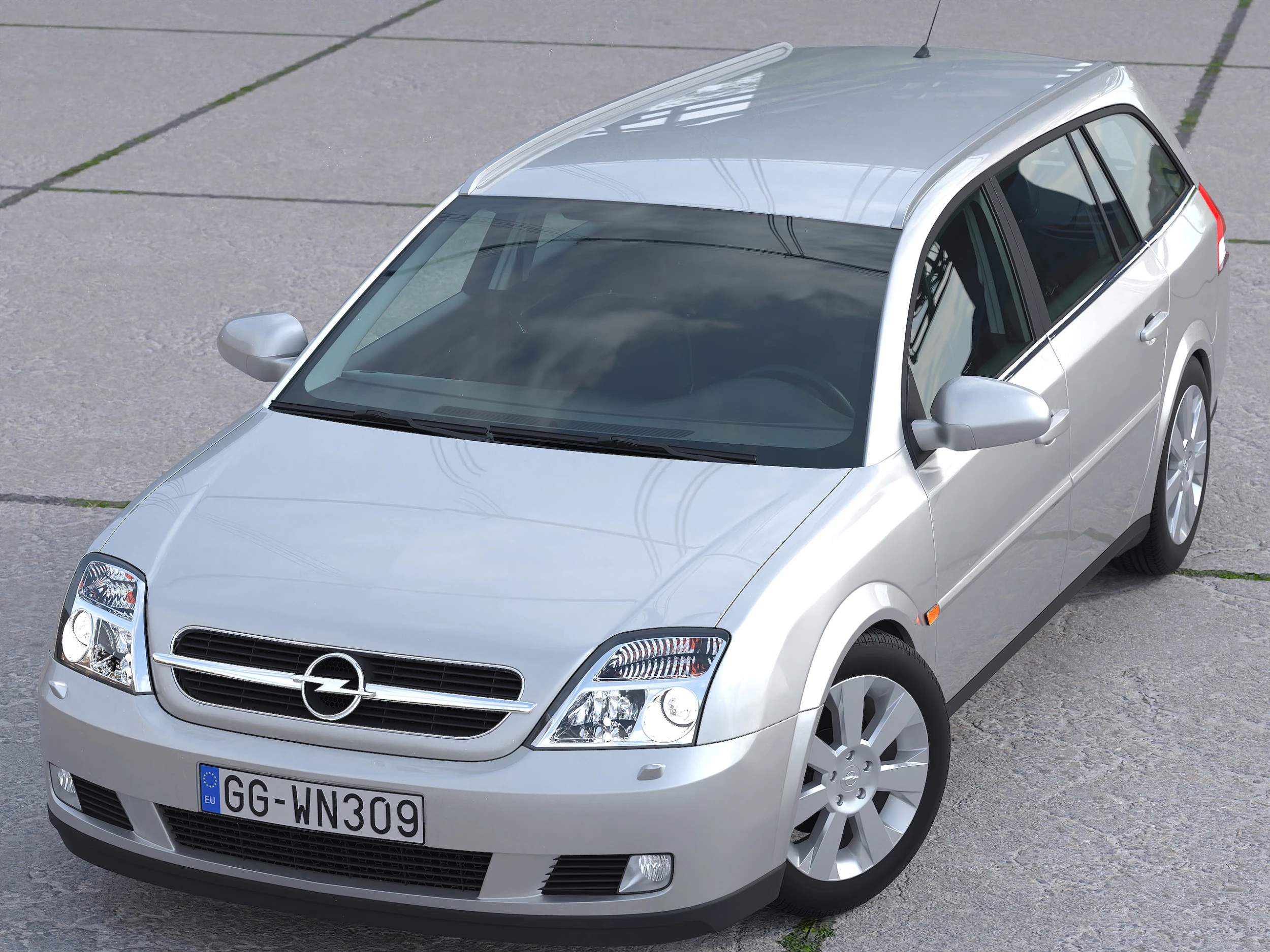 Opel Vectra C Caravan 2003 3D Model .c4d .max .obj .3ds .fbx .stl .blend 