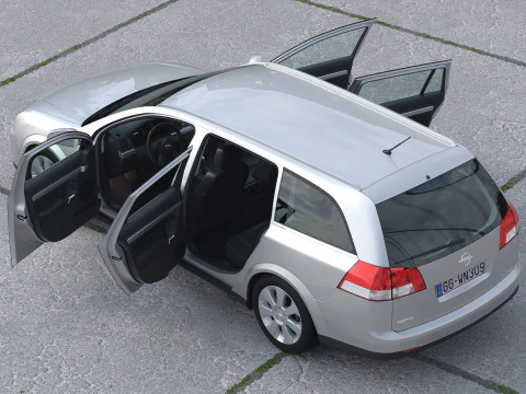 Opel Vectra C Caravan 2003 3D Model