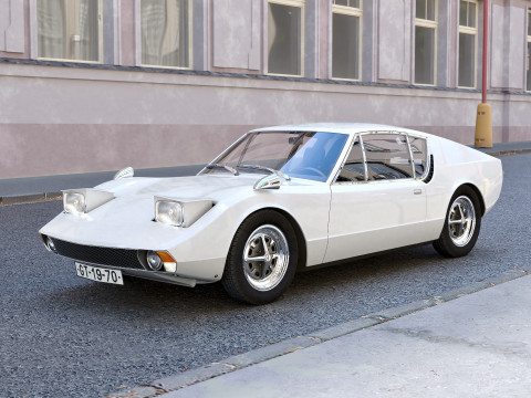 UVMV 1100GT 1970 3D Model