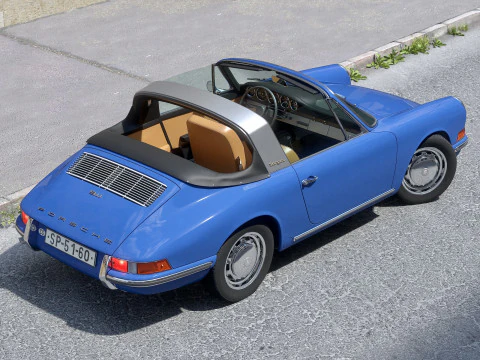 ポルシェ 911 タルガ 1965 3Dモデル