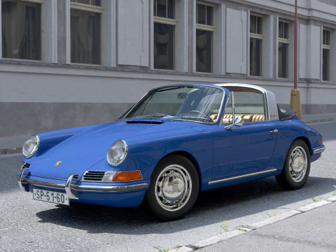 ポルシェ 911 タルガ 1965 3Dモデル