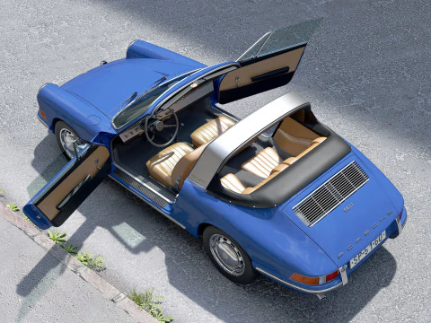 ポルシェ 911 タルガ 1965 3Dモデル