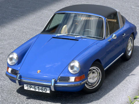 ポルシェ 911 タルガ 1965 3Dモデル