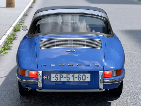 ポルシェ 911 タルガ 1965 3Dモデル