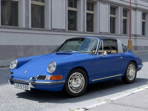 ポルシェ 911 タルガ 1965 3Dモデル