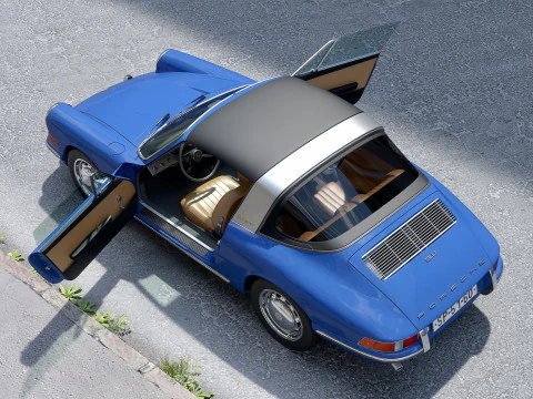 ポルシェ 911 タルガ 1965 3Dモデル