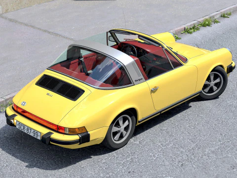 पोर्शे 911 टार्गा 1976 3D मॉडल