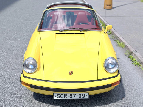 पोर्शे 911 टार्गा 1976 3D मॉडल