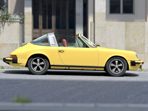 पोर्शे 911 टार्गा 1976 3D मॉडल