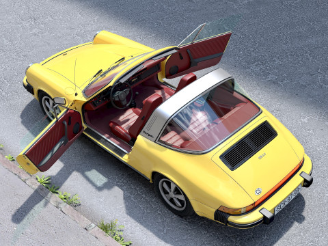 Porsche 911 Targa 1976 3D Model