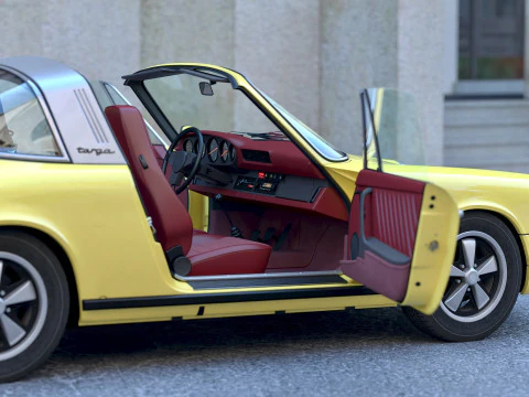 पोर्शे 911 टार्गा 1976 3D मॉडल