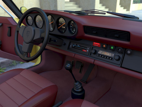 Porsche 911 Targa 1976 3D Model