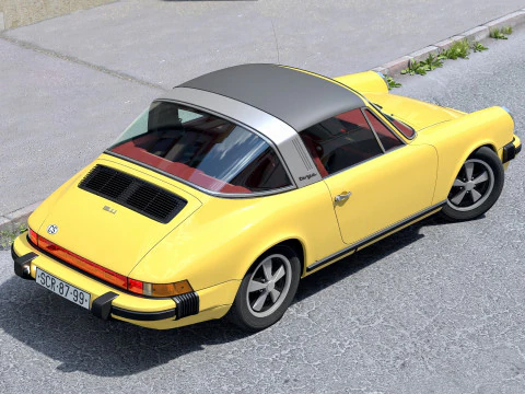 पोर्शे 911 टार्गा 1976 3D मॉडल